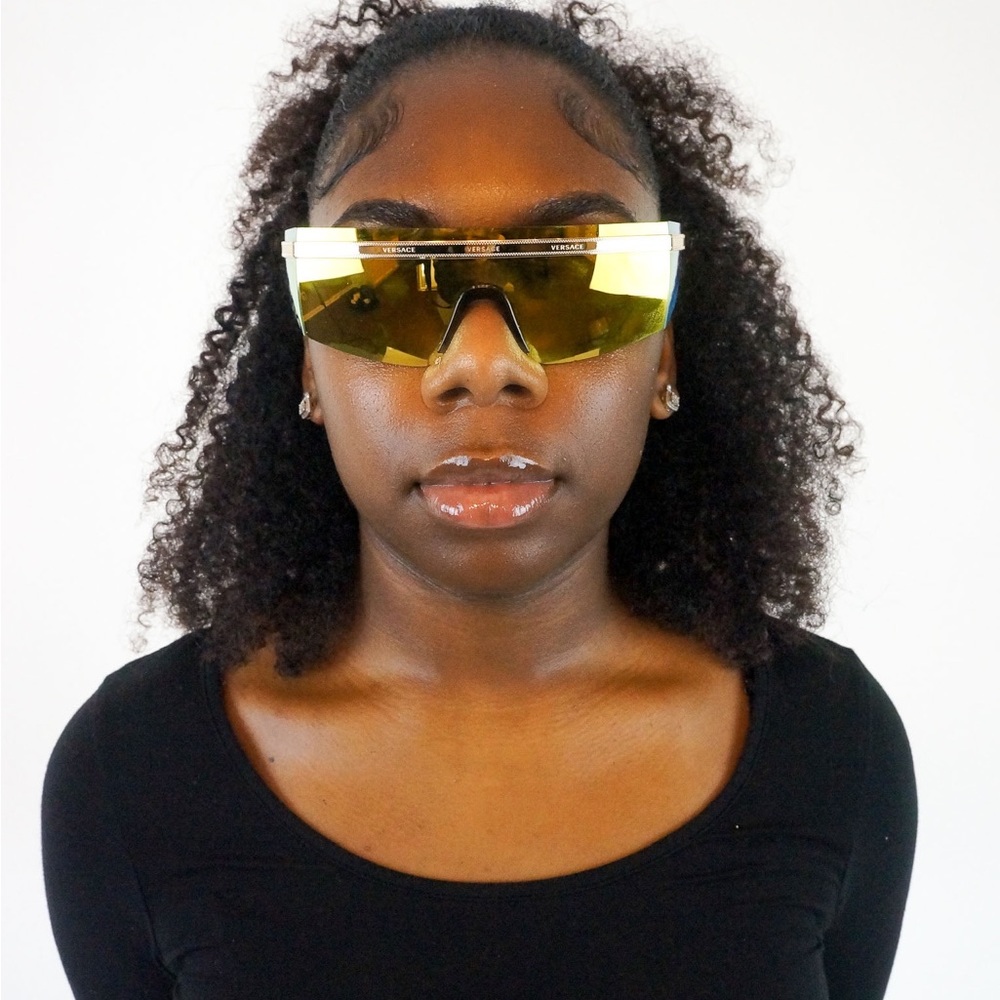 Versace reflective/mirror glasses
